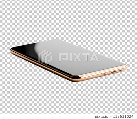 A modern minimalist digital tablet device with a large crisp display in a portrait layout showcasing a clean and sophisticated design 132631024