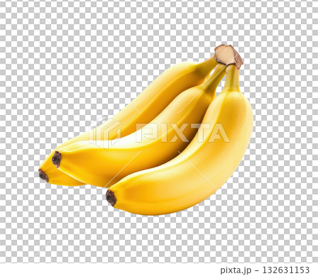 Bunch of freshly picked ripe and yellow bananas against a clean white background Healthy tropical fruit organic produce natural food grocery store concept Bunch of freshly picked ripe and yellow bananas against a clean white background Healthy tropical fruit organic produce natural food grocery store concept 132631153