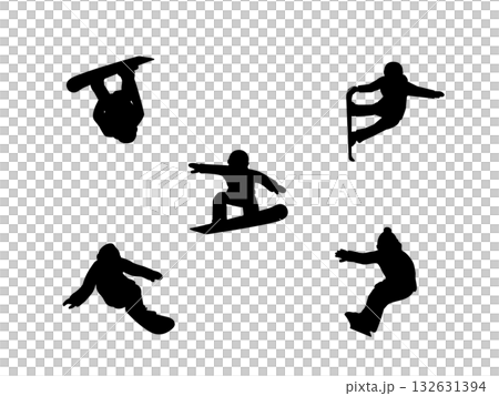 單板滑雪插圖輪廓 單板滑雪插圖輪廓 132631394