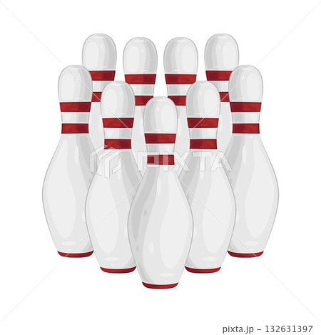 Illustration of bowling pin Illustration of bowling pin 132631397