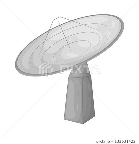Illustration of satellite dish 132631422