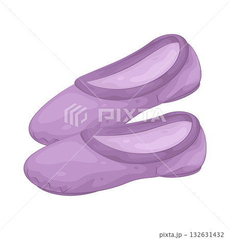 Illustration of ballet shoes 132631432