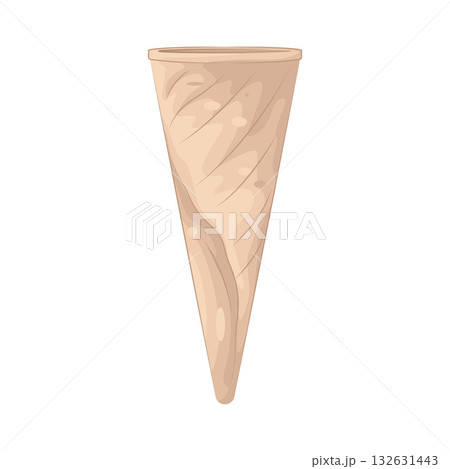 Illustration of ice cream cone Illustration of ice cream cone 132631443