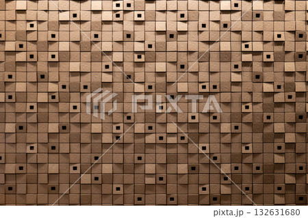 幾何学模様が美しいモダンな装飾壁面 132631680