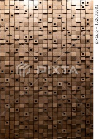 幾何学模様が美しいモダンな装飾壁面 132631681