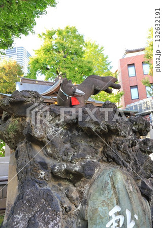 千住大橋そばにある橋戸稲荷神社 千住大橋そばにある橋戸稲荷神社 132632191