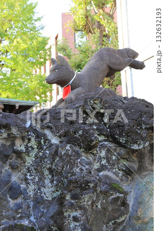 千住大橋そばにある橋戸稲荷神社 千住大橋そばにある橋戸稲荷神社 132632193
