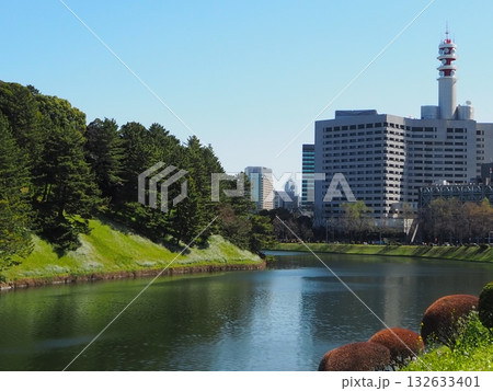 皇居の濠 132633401