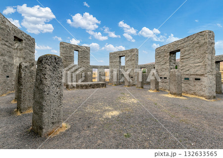 Stonehenge Memorial Overlooking Columbia river Stonehenge Memorial Overlooking Columbia river 132633565
