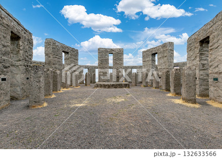Stonehenge Memorial Overlooking Columbia river Stonehenge Memorial Overlooking Columbia river 132633566