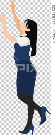 ビジネスウーマンのイラスト	 132633822