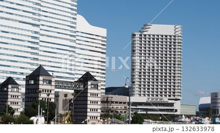 再開発が進むみなとみらいの風景　フィギュア ジオラマ 背景 132633978