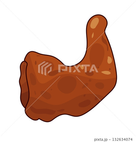 illustration of Chicken and Sauce 132634074