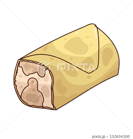 illustration of Chicken Wrap 132634100