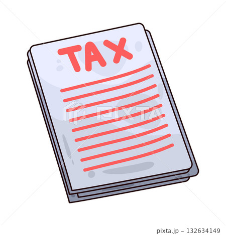 illustration of Tax Form illustration of Tax Form 132634149