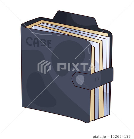 illustration of Legal Document Folder  132634155