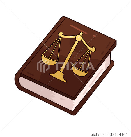 illustration of Law Book 132634164