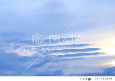 空と雲とが織りなす色紙 信州の空と雲 空と雲とが織りなす色紙 信州の空と雲 132634672
