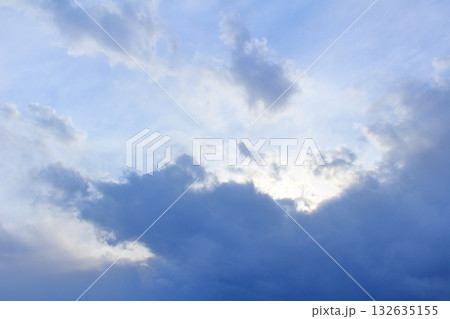 空と雲とが織りなす色紙　　　信州の空と雲 132635155