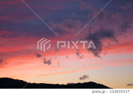 空と雲とが織りなす色紙　　　信州の空と雲 132635537