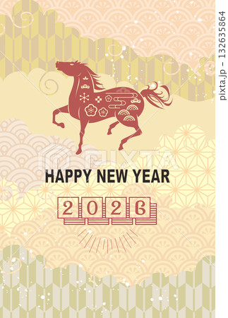 2026年 年賀状 午年 132635864