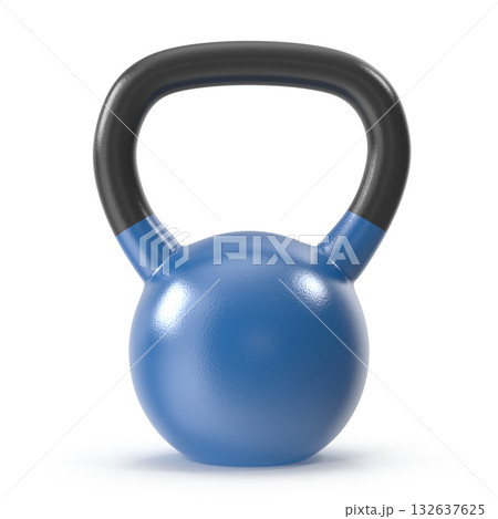 Blue Kettlebell for Strength Training and Fitness 132637625