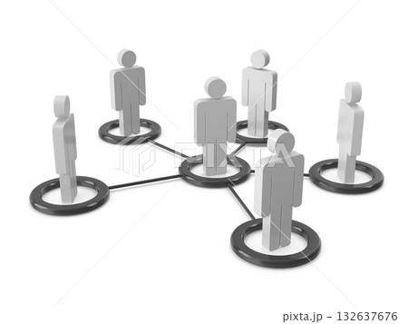 Abstract Representation of Social Network Connections 132637676