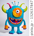 Funny multicolored monster, troll or goblin character 132637847