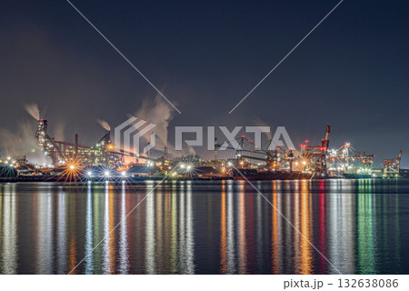 製鉄所夜景 名古屋港 132638086