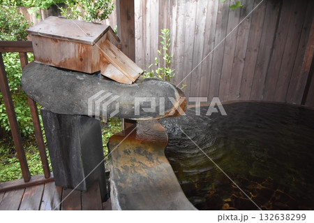 日本　東北　宮城　蔵王町　遠刈田　温泉　星灯の宿　まほろば　露天風呂 132638299