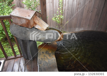 日本　東北　宮城　蔵王町　遠刈田　温泉　星灯の宿　まほろば　露天風呂 132638301