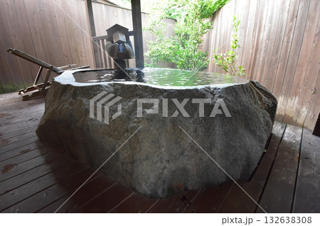 日本　東北　宮城　蔵王町　遠刈田　温泉　星灯の宿　まほろば　露天風呂 132638308