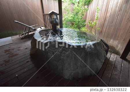 日本　東北　宮城　蔵王町　遠刈田　温泉　星灯の宿　まほろば　露天風呂 132638322