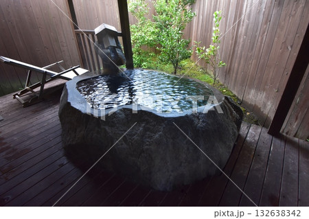 日本　東北　宮城　蔵王町　遠刈田　温泉　星灯の宿　まほろば　露天風呂 132638342