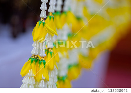 Traditional Thai Flower Chandelier Decoration 132638941