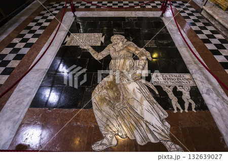 The pavement of Siena cathedral, Siena, Italy 132639027