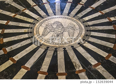 The pavement of Siena cathedral, Siena, Italy 132639044
