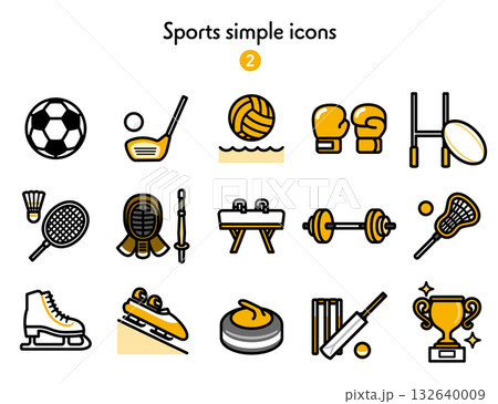 シンプルアイコン集 スポーツ 132640009