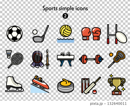 シンプルアイコン集 スポーツ 132640011
