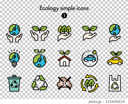 シンプルアイコン集 ECO 132640014