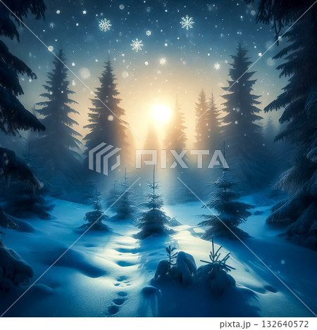 you are my snowy road going through a snowy forest in the rays of the setting sun you are my snowy road going through a snowy forest in the rays of the setting sun 132640572