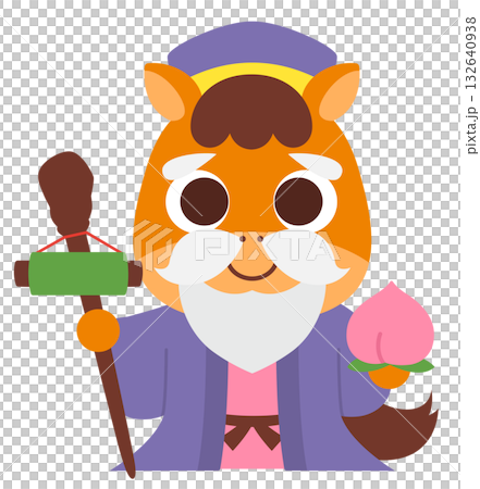 馬の寿老人キャラクター 馬の寿老人キャラクター 132640938