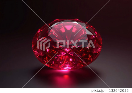 輝くルビー 132642033