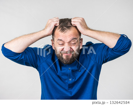 Crazy mad adult man Crazy mad adult man 132642584