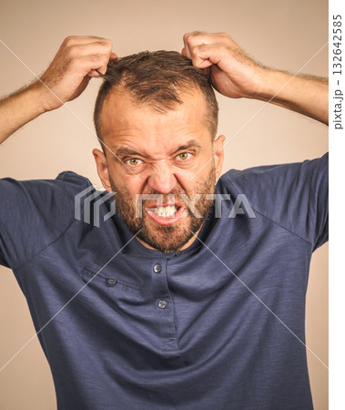 Crazy mad adult man Crazy mad adult man 132642585