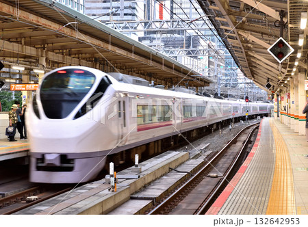 東京駅に到着した特急ひたち 132642953