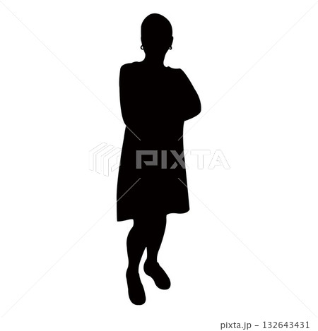 a woman body silhouette vector a woman body silhouette vector 132643431