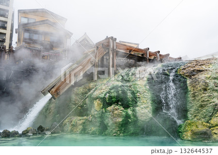 草津温泉 湯畑 草津温泉 湯畑 132644537