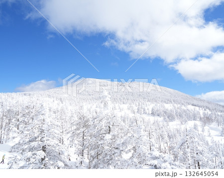 冬の素材|白銀の雪景色と青空 冬の素材|白銀の雪景色と青空 132645054