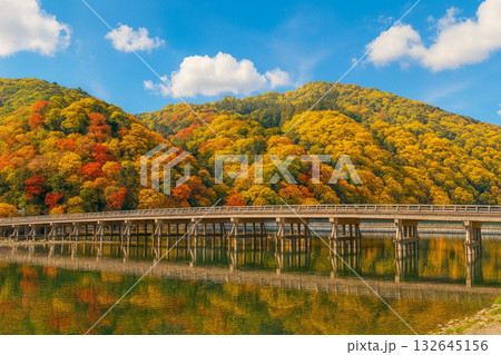 渡月橋 紅葉 渡月橋 紅葉 132645156